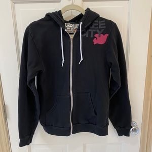 Zip up free city sweatshirt